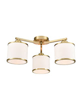 Franklite Sirius 3 Light Fitting Aged Brass